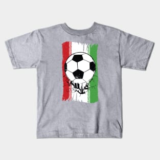 Vintage Iranian Flag with Football // Iran Soccer Kids T-Shirt